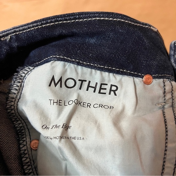 Mother | The Looker Crop On The Edge Jeans Mid Rise Skinny Denim Size 25 - Picture 4 of 15
